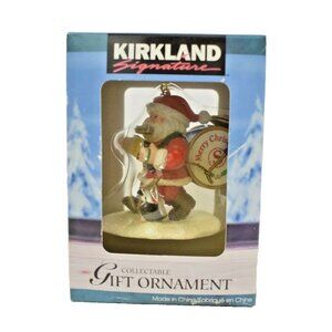 Vintage Kirkland Signature Collectable Santa Claus Christmas Gift Ornament